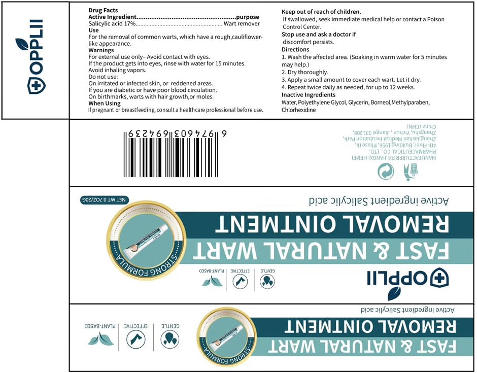 OPPLII FAST & NATURAL WART REMOVAL OINTMENT WITH 17% SALICYLIC ACID EXP. 2028