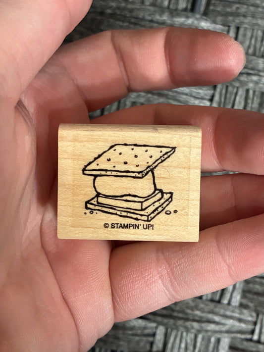 WOODEN STAMP “SMORE”