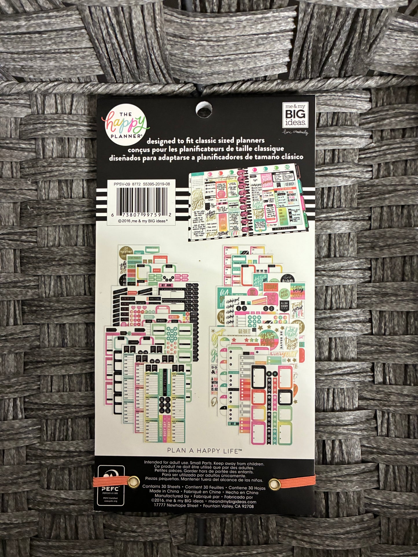 THE HAPPY PLANNER 985PCS PRODUCTIVITY STICKER PACK
