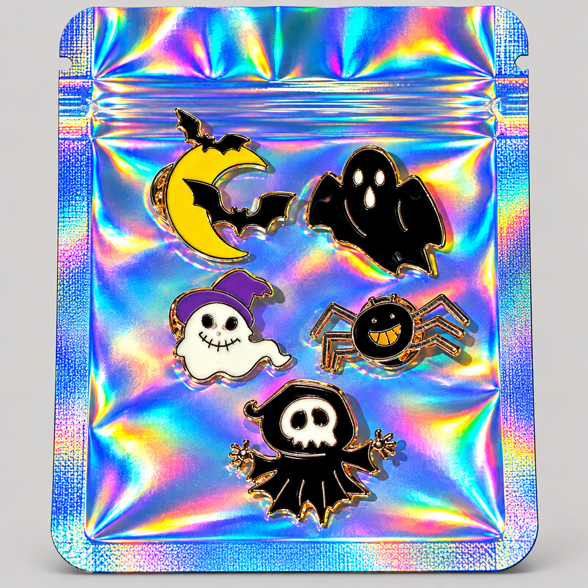 5PC HALLOWEEN PINS - CHOOSE YOUR PACK