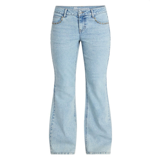 NO BOUNDARIES WOMEN’S LOW RISE SPECIALTY FLARE JEANS 31” INSEAM - SIZE 4