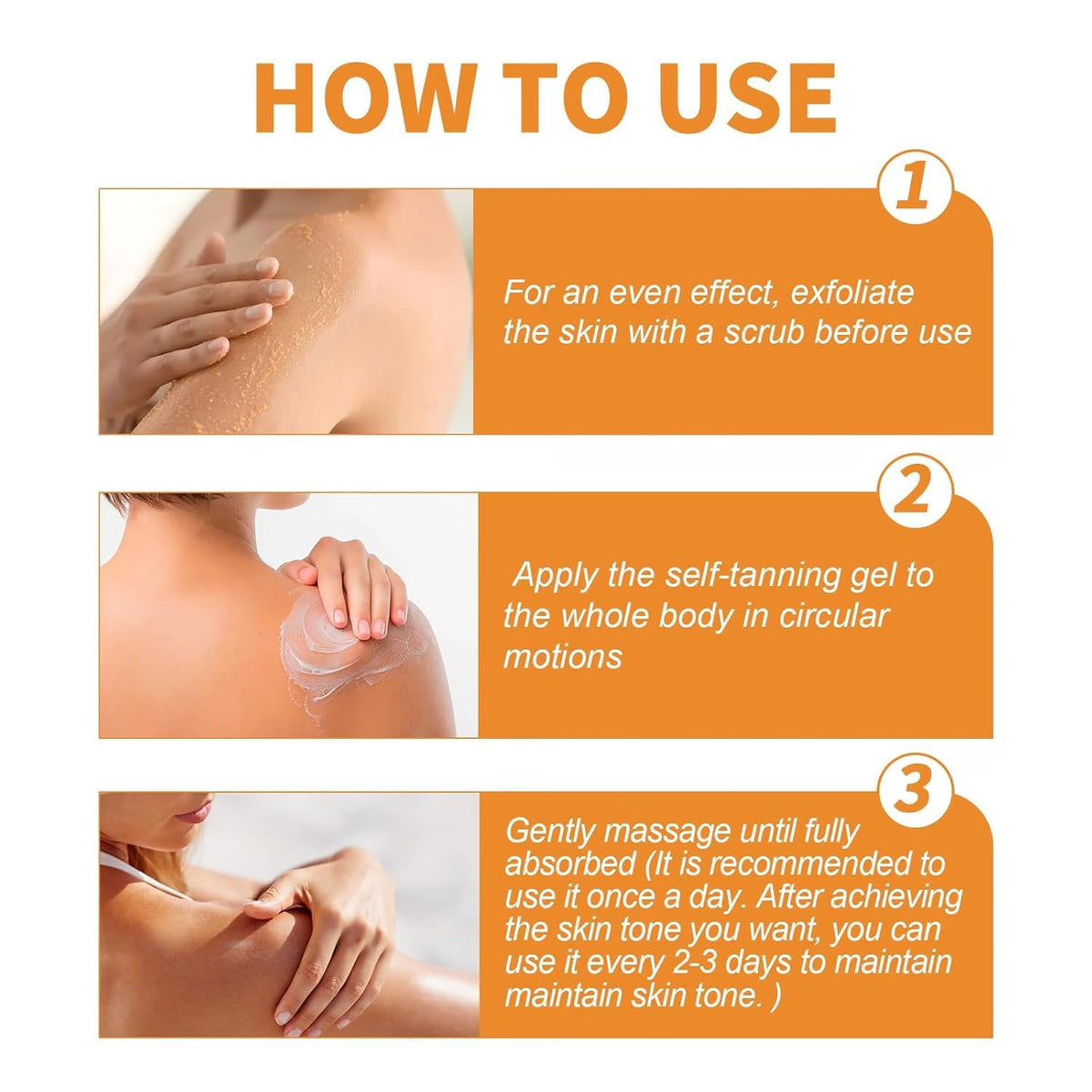 INTENSIVE TANNING GEL WITH COCONUT OIL FOR DEEP RICH AND RADIANT SUN KISSED LOOK