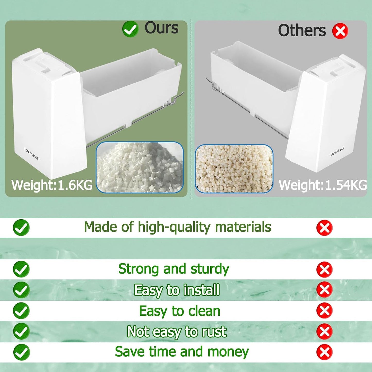 ICE CONTAINER BUCKET DA97-14474C COMPATIBLE WITH SELECT SAMSUNG REFRIGERATORSN