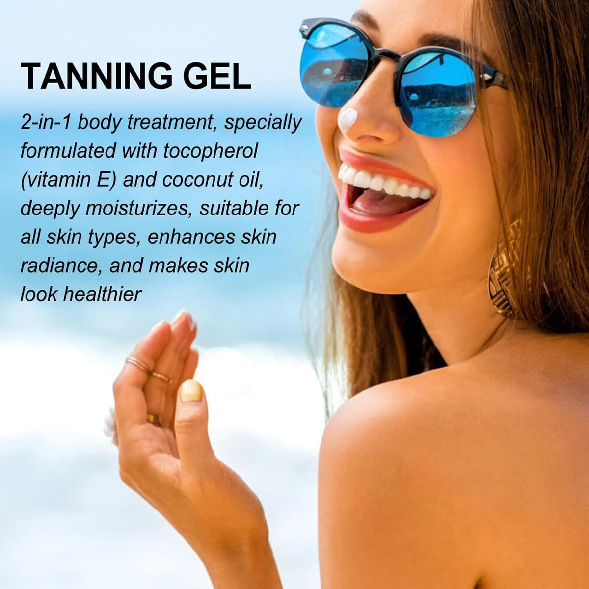 INTENSIVE TANNING GEL WITH COCONUT OIL FOR DEEP RICH AND RADIANT SUN KISSED LOOK