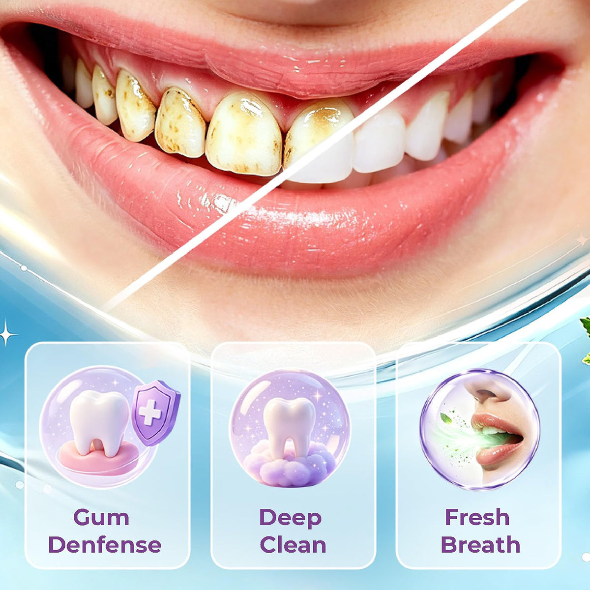 KREAIN NATURE TOOTH REFRESH TOOTHPASTE, HYDROXYAPATITE, FLUORIDE FREE, 100ML