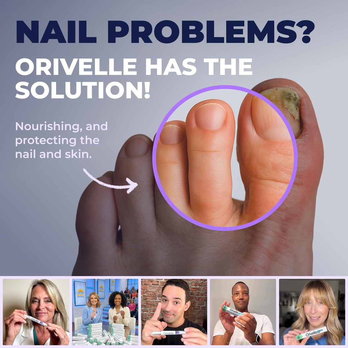 ORIVELLE NAIL CARE PEN FOR NAILS & CUTICLES TEA TREE OIL, VITAMIN C, PEPPERMINT