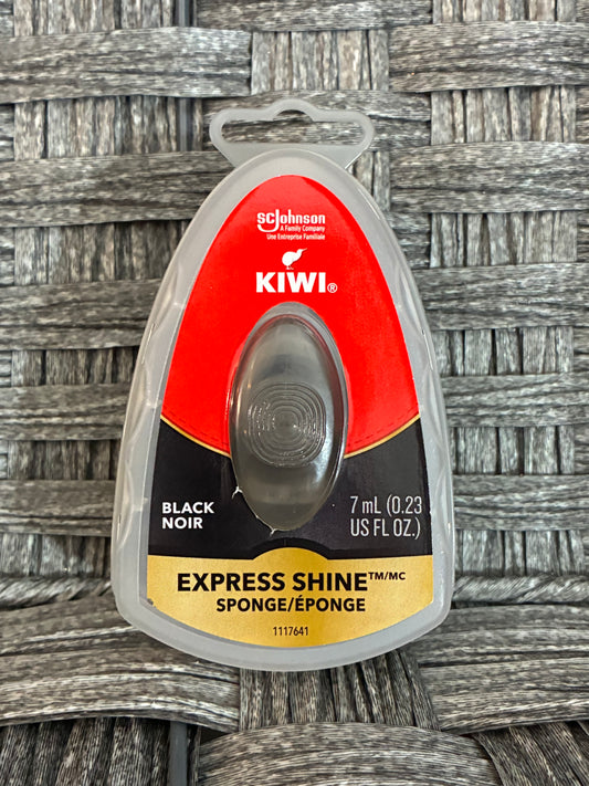 KIWI EXPRESS SHINE SPONGE BLACK