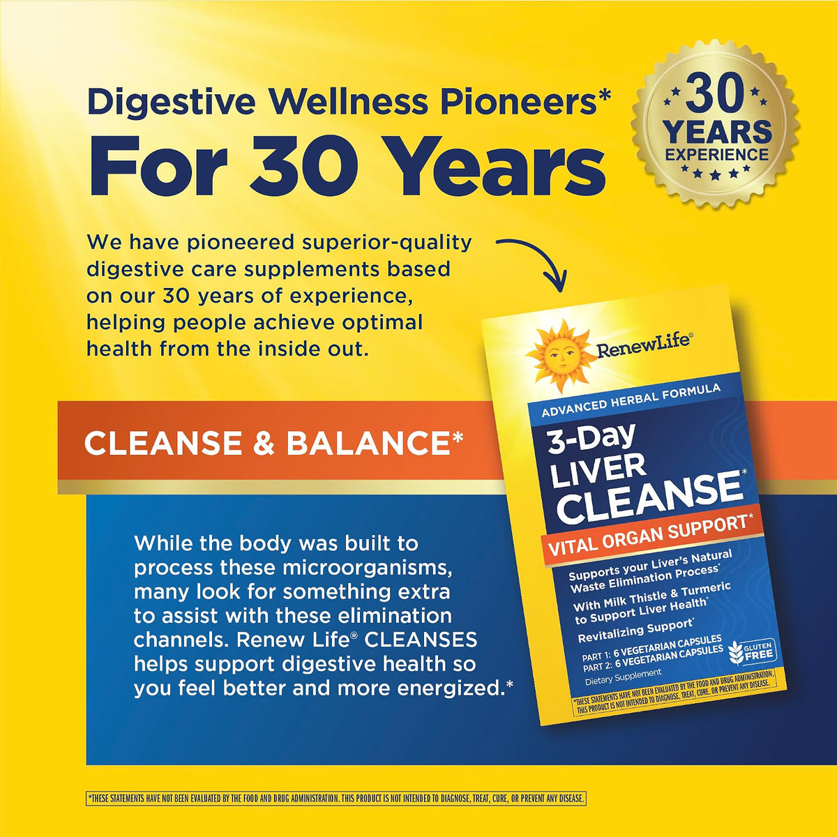 2X RENEW LIFE 3 DAY LIVER CLEANSE VITAL ORGAN SUPPORT MILK THISTLE SUPPLEMENT