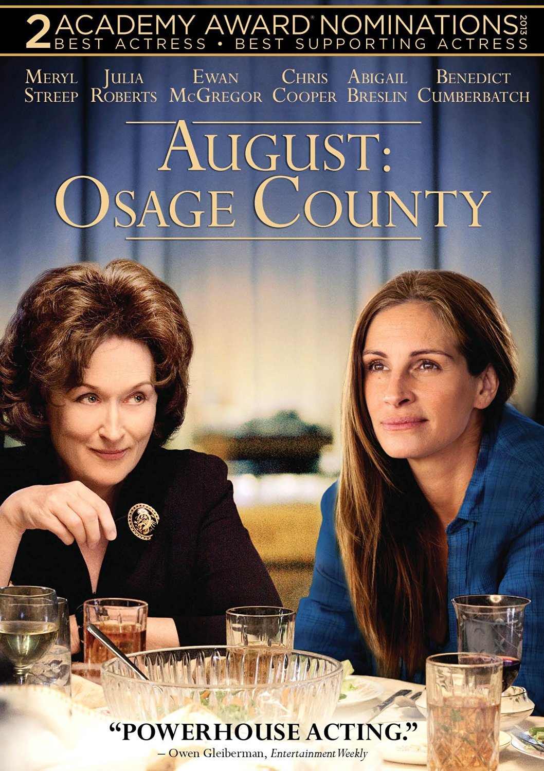 AUGUST: OSAGE COUNTY (DVD, 2013) MERYL STREEP, JULIA ROBERTS WIDESCREEN NEW