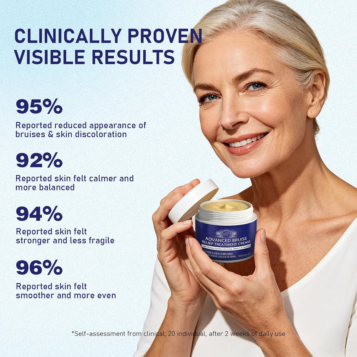 BRUISE REPAIR & SKIN CREAM WITH ARNICA, VITAMIN K, CALENDULA 4OZ SOOTHES/HEALS