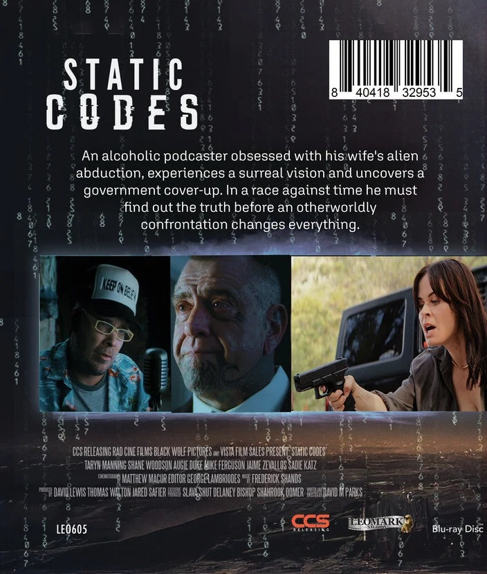 STATIC CODES (DVD, 2025) TARYN MANNING, MIKE FERGUSON ALIEN ABDUCTION SEALED