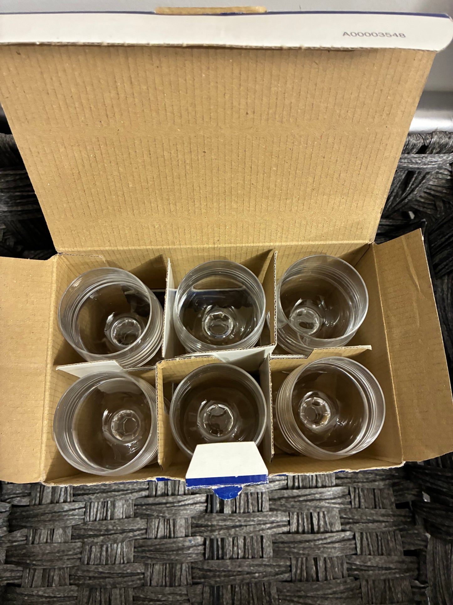 BOHEMIA CLAUDIA CRYSTAL CORDIAL GLASSES SET OF 6