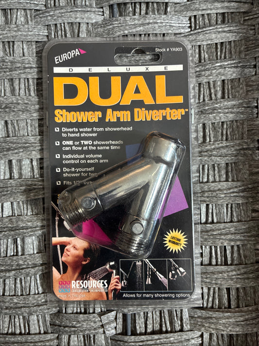 EUROPE DELUX DUAL SHOWER ARM DIVERTER #YA903