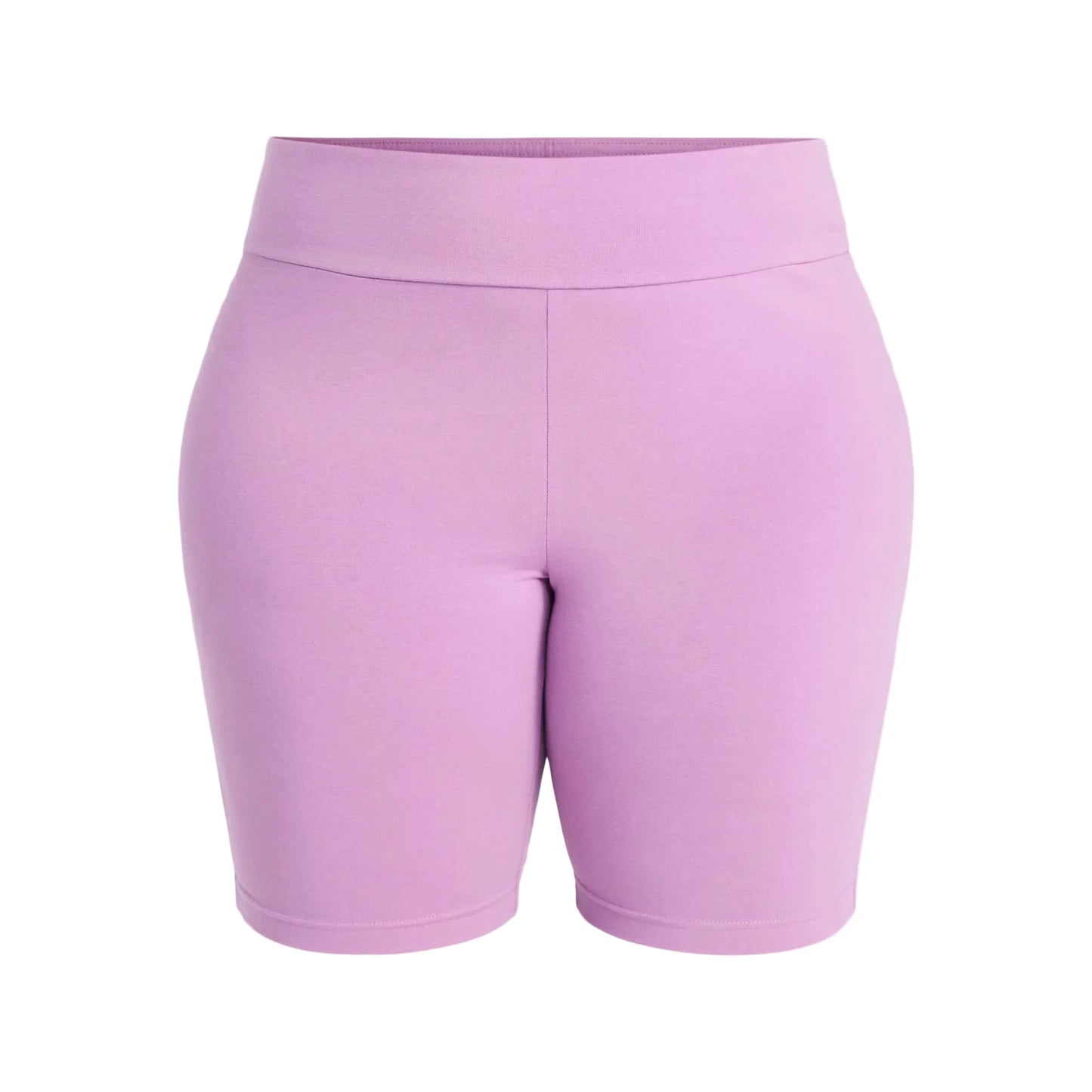 TERRA & SKY WOMEN'S PLUS SIZE BIKE SHORTS - SIZE 2X (LILAC ROSE)