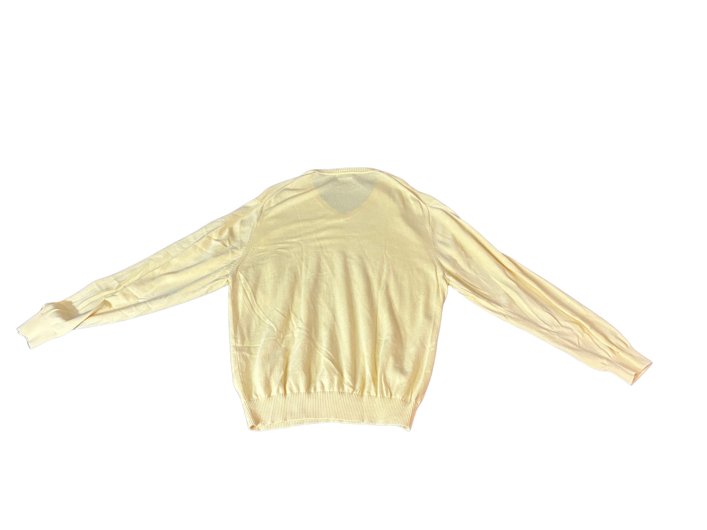 Jos A Bank Sweater Mens XXL Yellow Signature Collection Pima Cotton Pullover