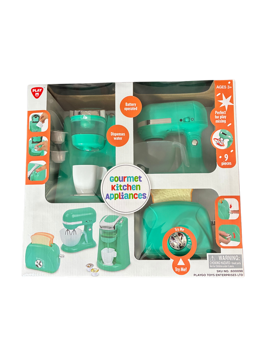 PLAY GO FIRST KITCHEN APPLIANCE TRIO PLAYSET