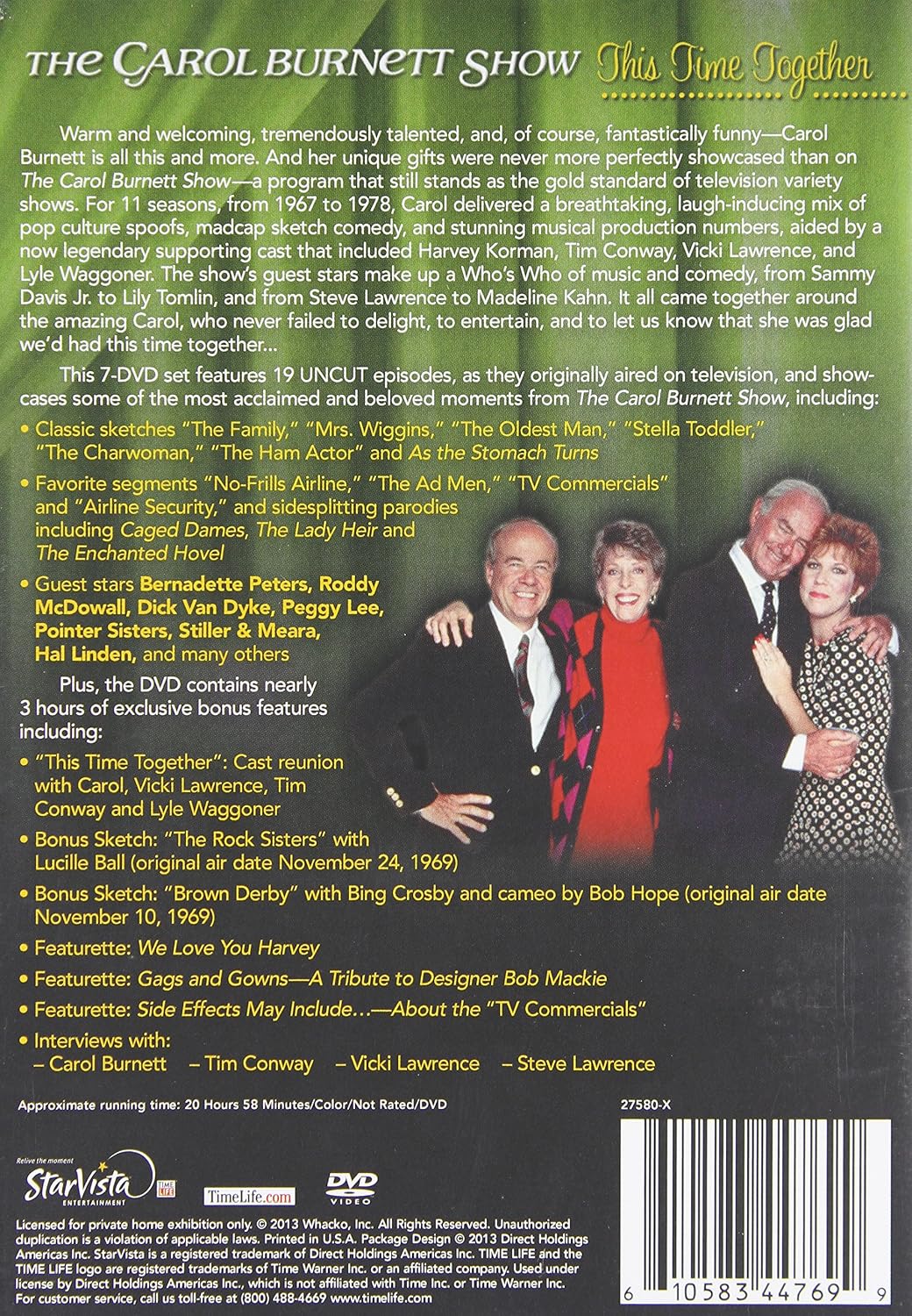 THE CAROL BURNETT SHOW: THIS TIME TOGETHER (DVD, 2013) COLLECTOR'S EDITION NEW