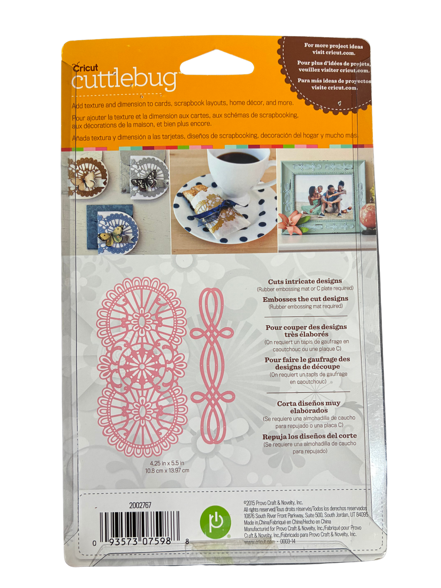 Cricut Cuttlebug Eleanor Laces Cut & Emboss