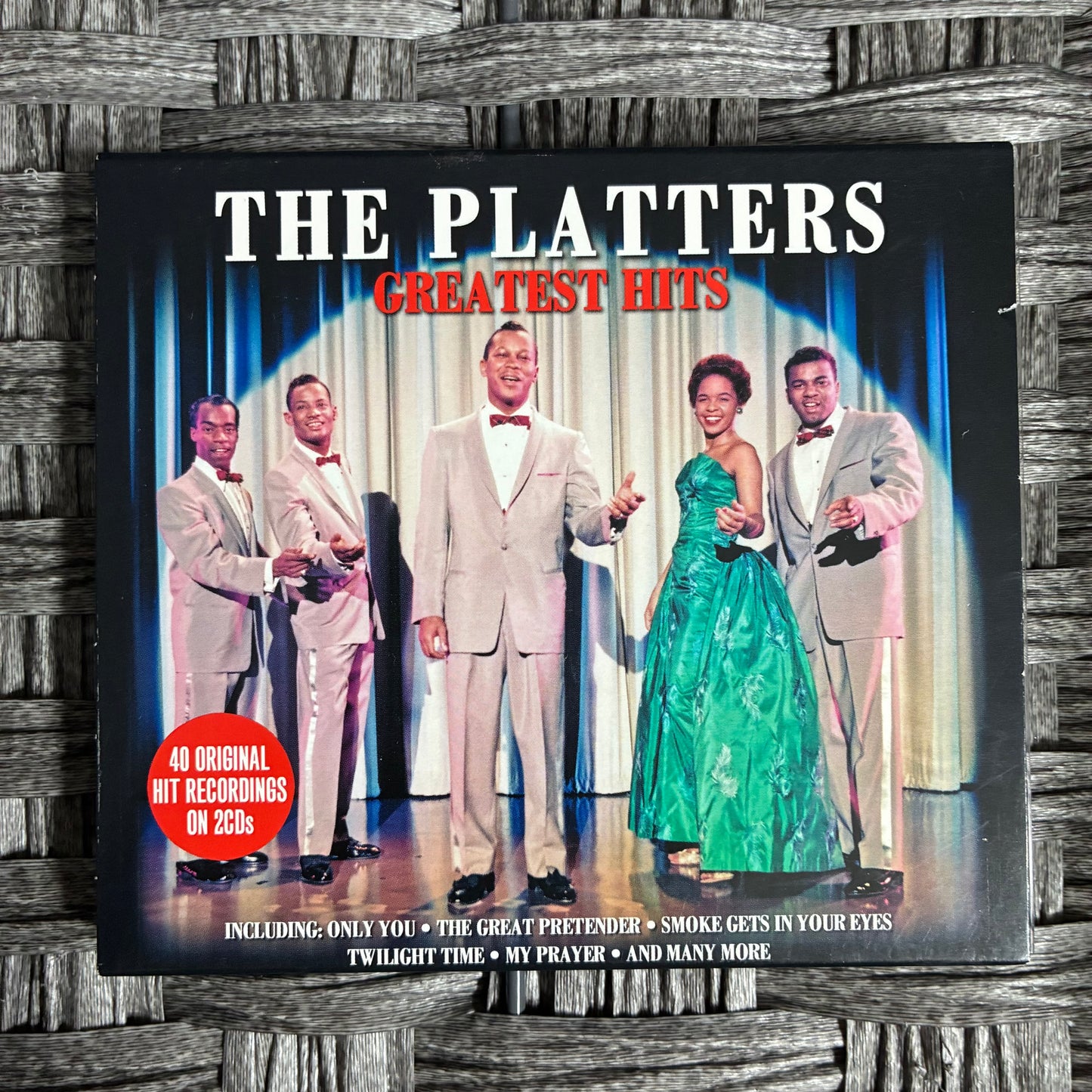 THE PLATTERS GREATEST HITS 40 ORIGINAL HIT RECORDINGS ON 2 CDS (2009) - PRE OWNED