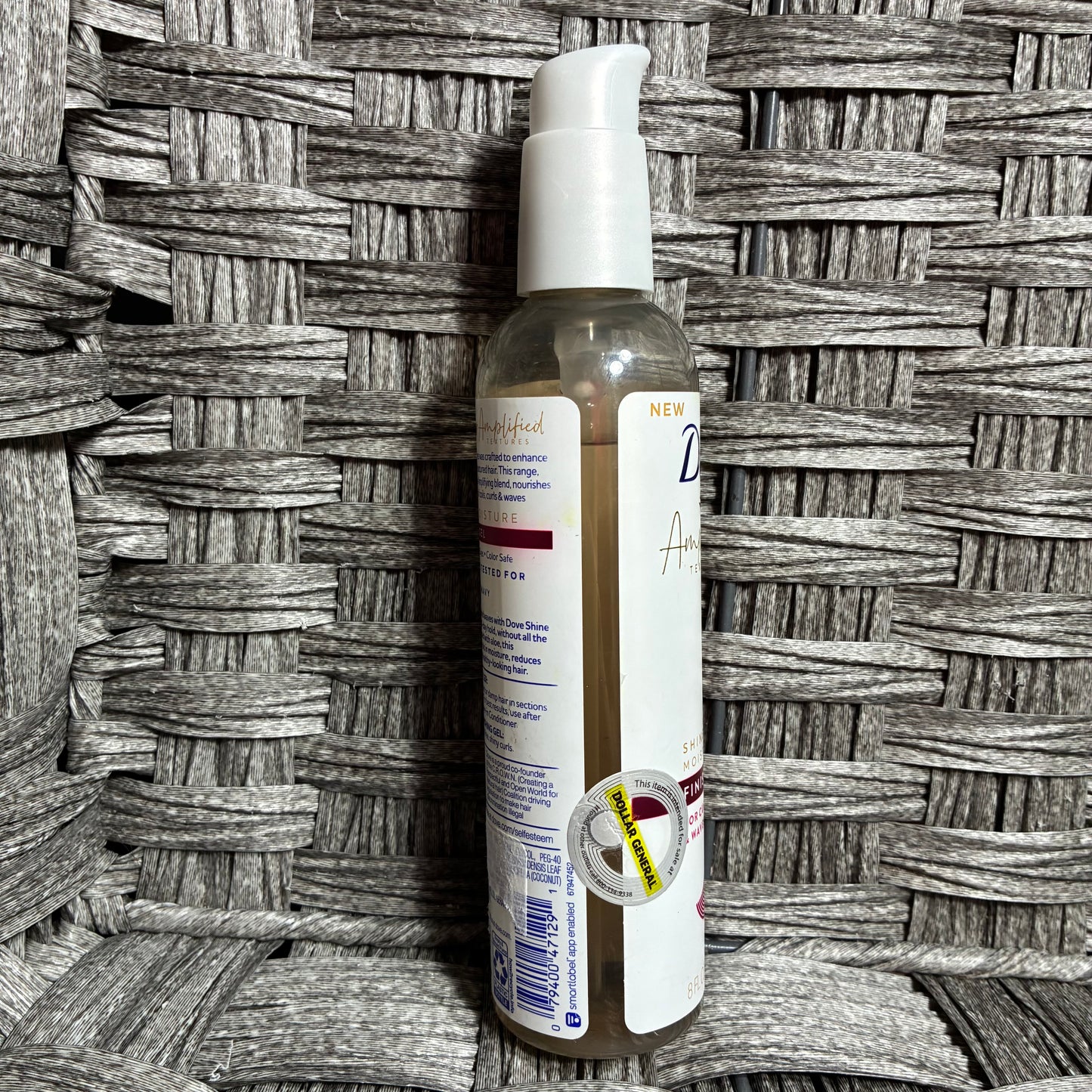 DOVE AMPLIFIED TEXTURES SHINE & MOISTURE FINISHING GEL FOR CURLS AND WAVES