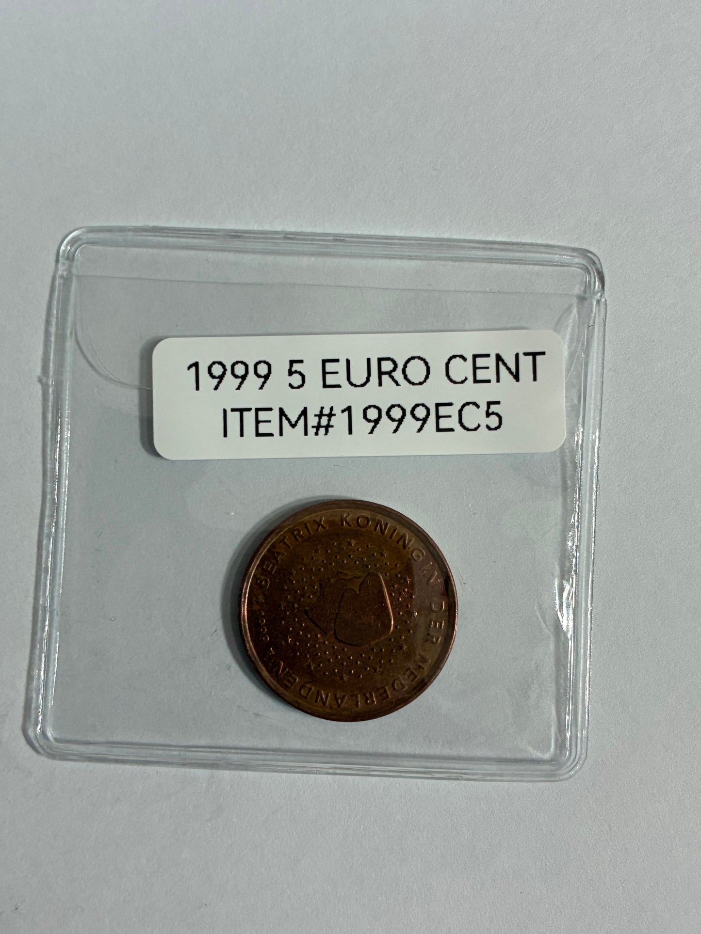 1999 5 EURO CENT - NETHERLANDS