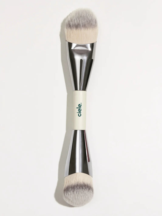 CIELE COSMETICS DUAL-ENDED BLUSH BRUSH