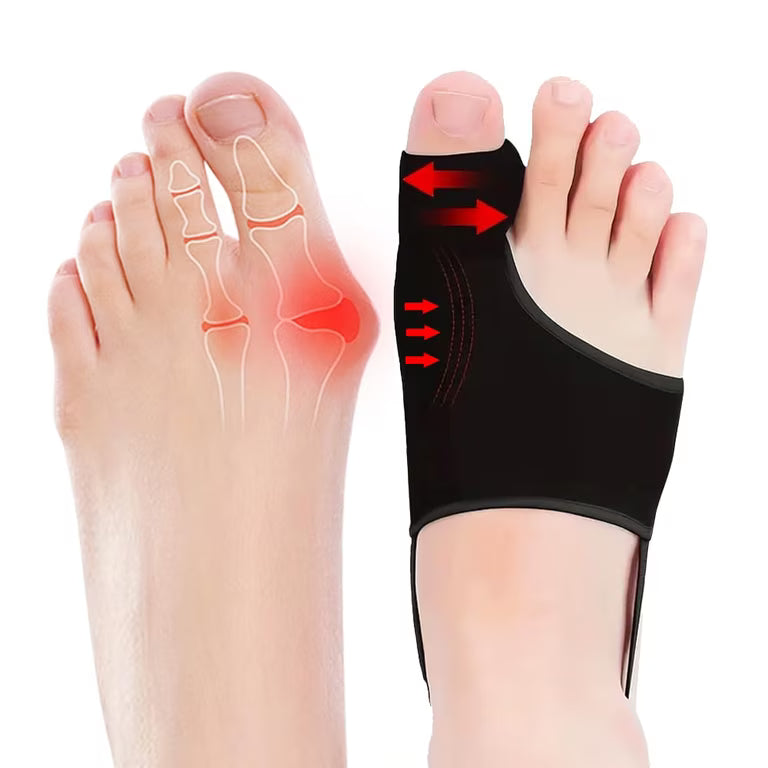 GENERIC WASHABLE BLACK L/R BUNION CORRECTOR ELASTIC