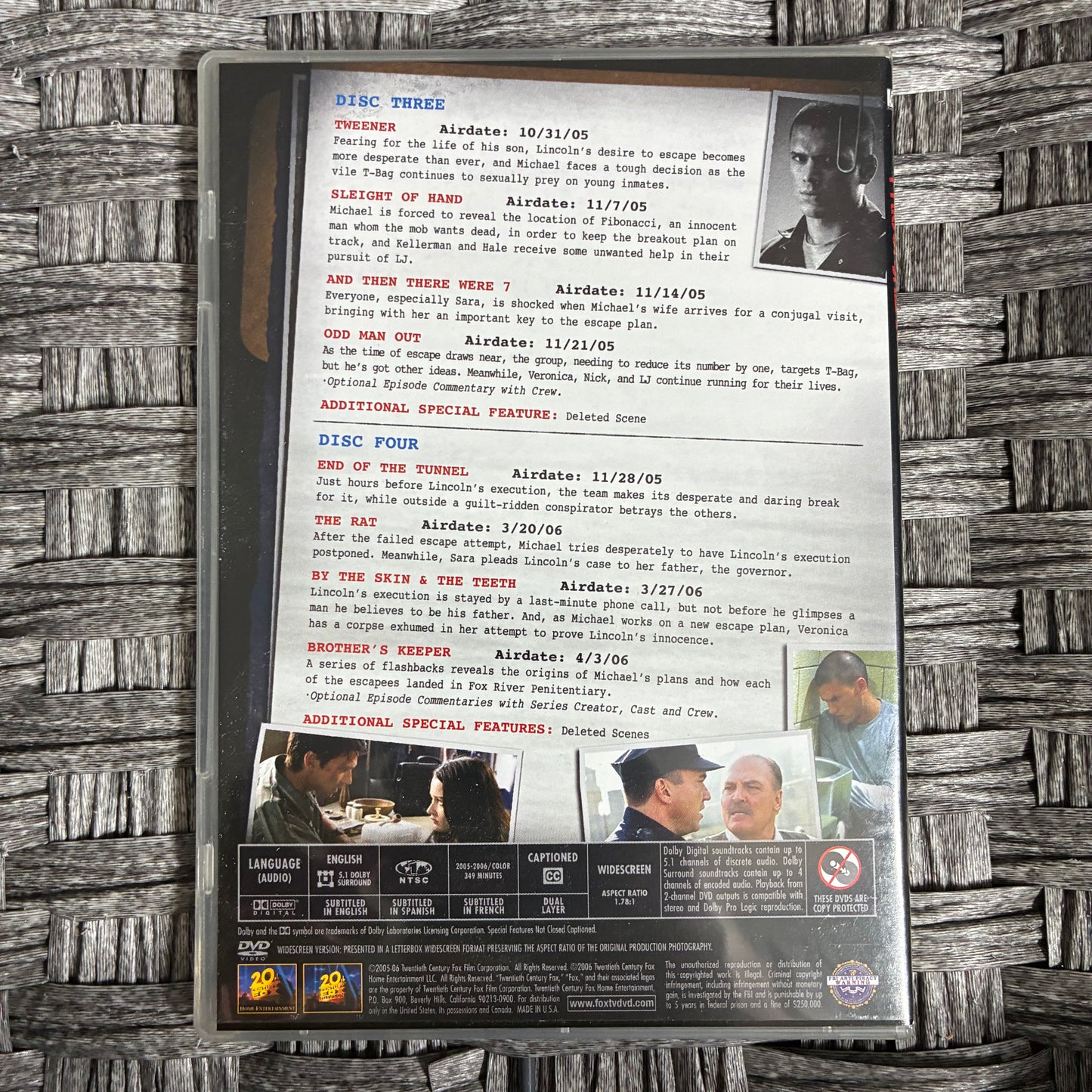 PRISON BREAK SEASON ONE 6 DISC (2006) - PRE OWNED