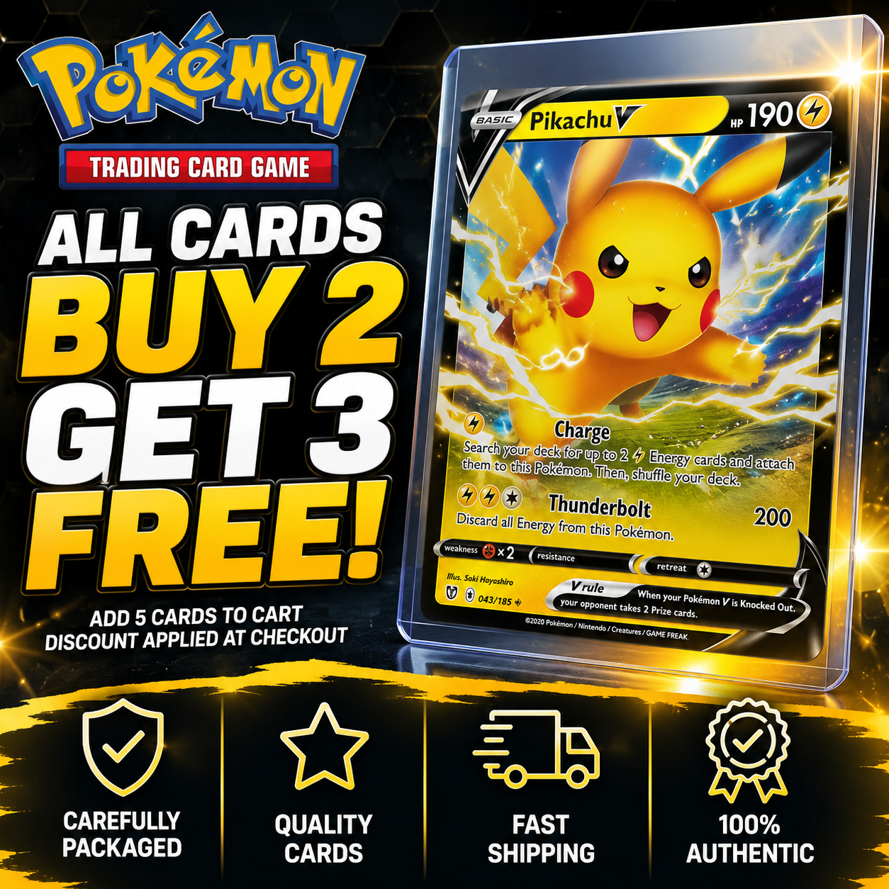 POKEMON TCG - SELECT YOUR CARDS - BUY 2 GET 3 FREE EVERYDAY