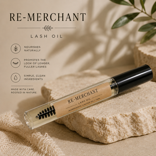 RE-MERCHANT LASH AND BROW OIL - 100% COLD-PRESSED CASTOR OIL
