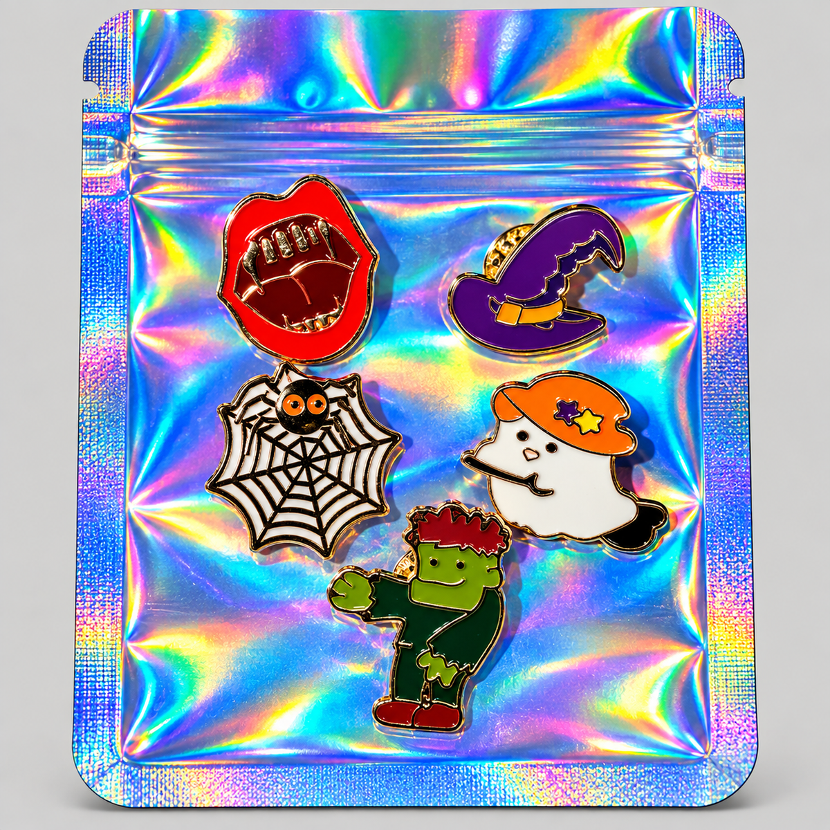 5PC HALLOWEEN PINS - CHOOSE YOUR PACK