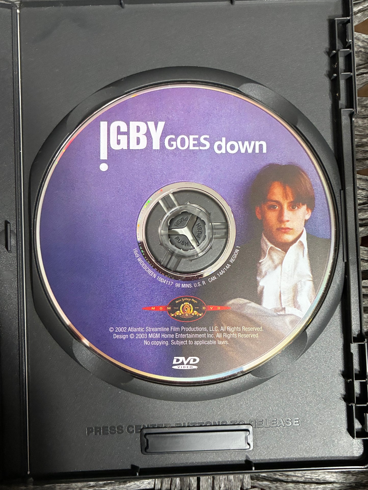 IGBY GOES DOWN DVD 2002 MGM STARRING KIERAN CULKIN, JEFF GOLDBLUM, RYAN PHILLIPPE