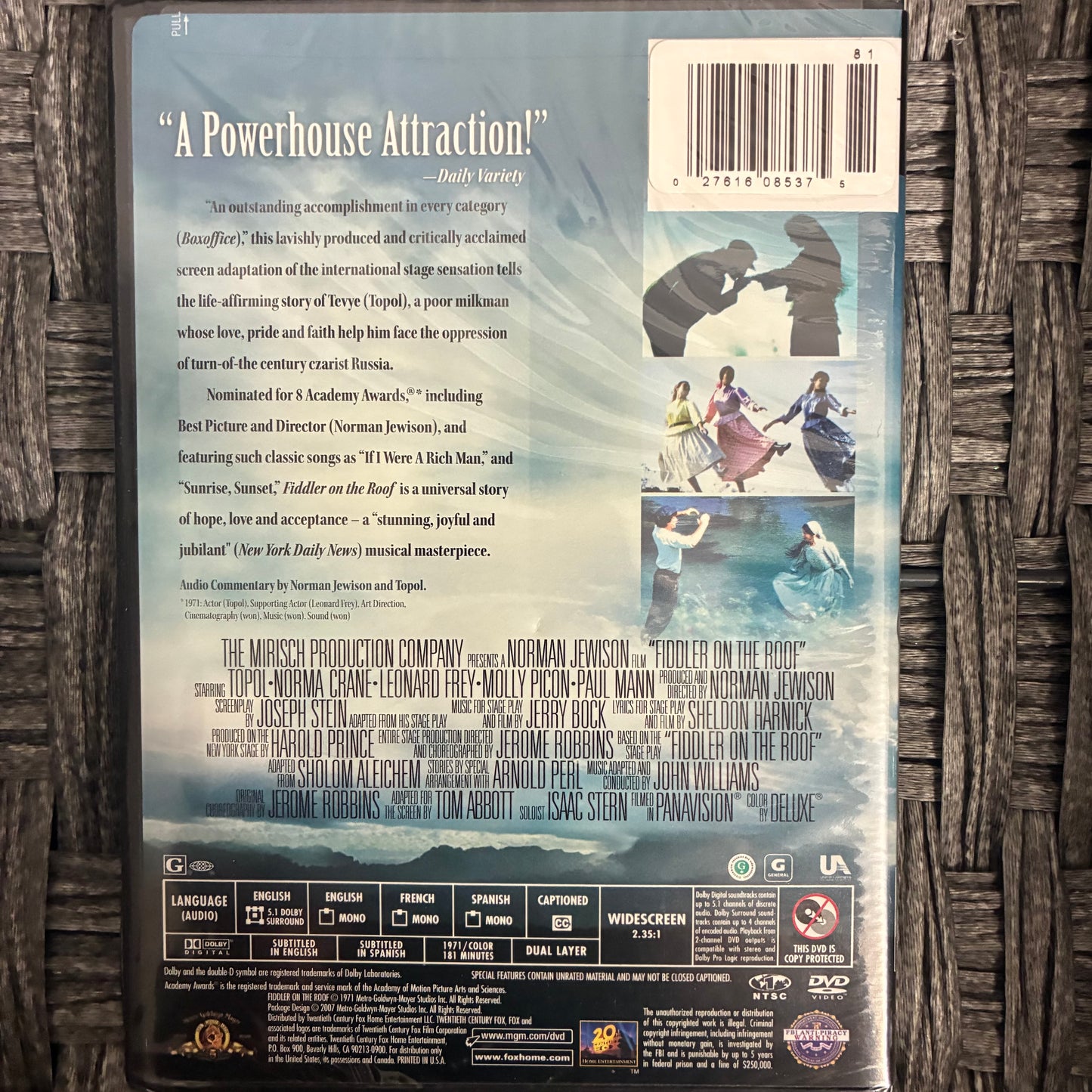 1971 FIDDLER ON THE ROOF - DVD - SEALED