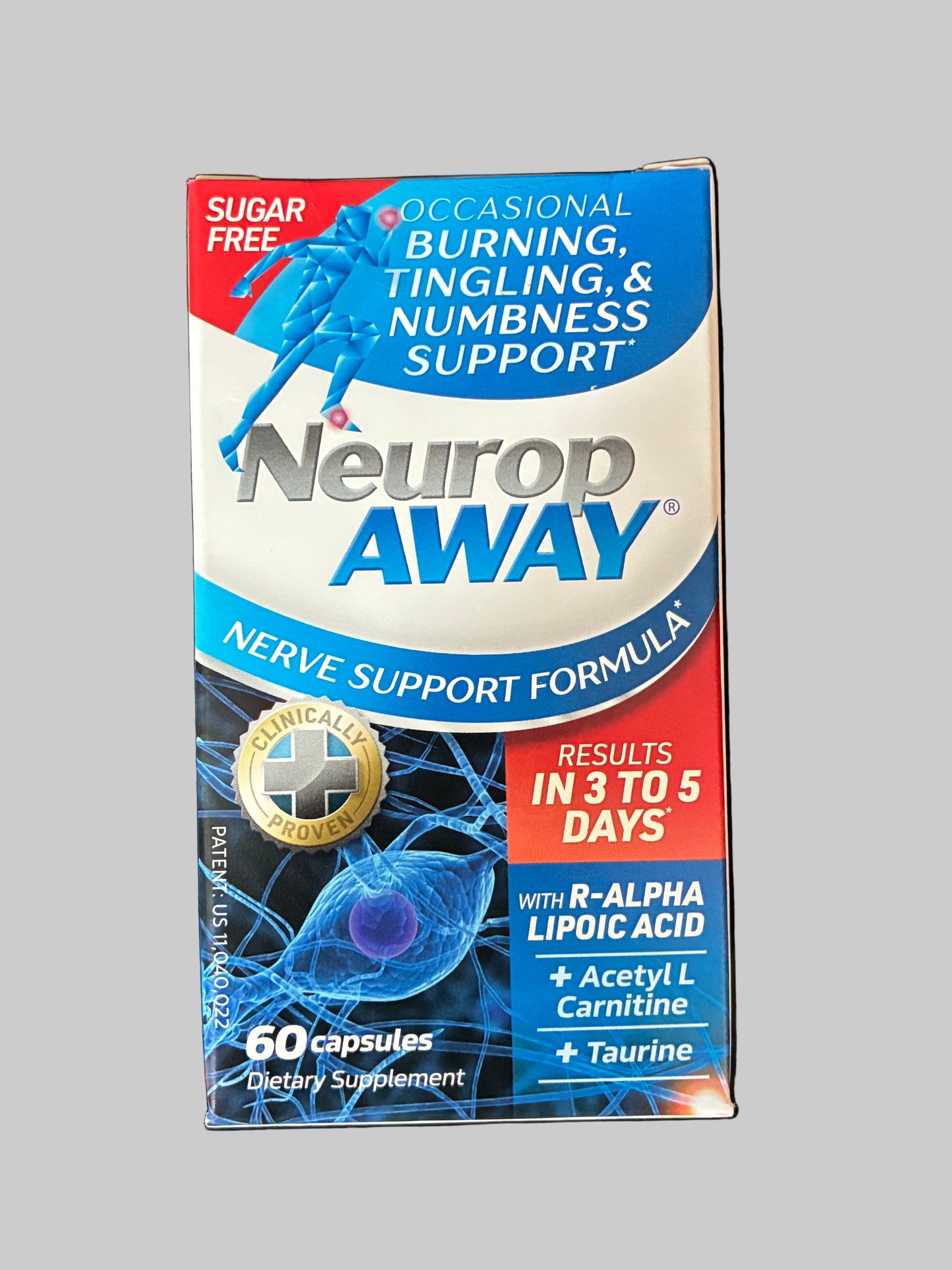 NEUROP AWAY NERVE SUPPORT FORMULA 60 CAPSULES EXP 7/2029
