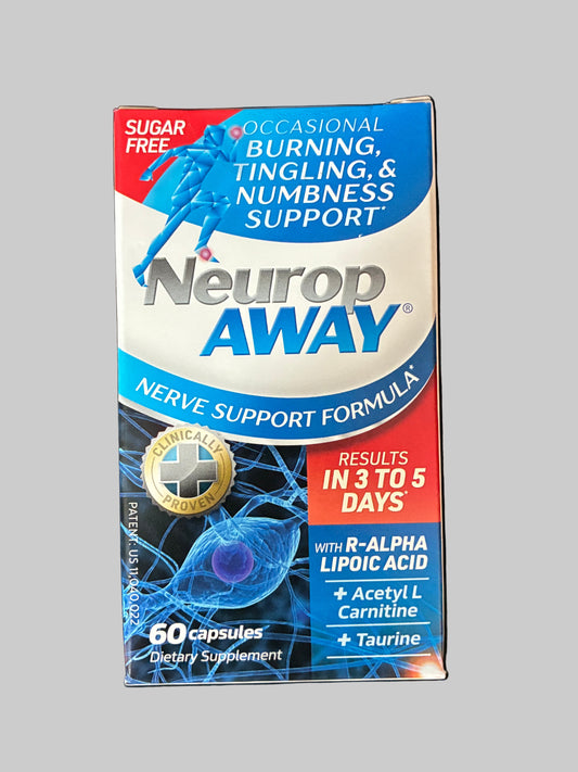 NEUROP AWAY NERVE SUPPORT FORMULA 60 CAPSULES EXP 7/2029