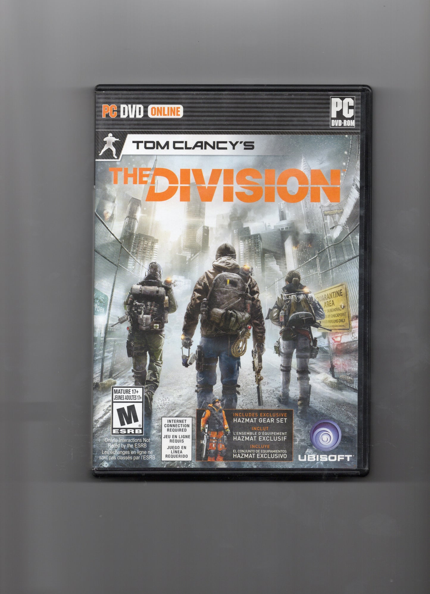 TOM CLANCY'S THE DIVISION PC GAME - 5 DISC - PRE OWNED