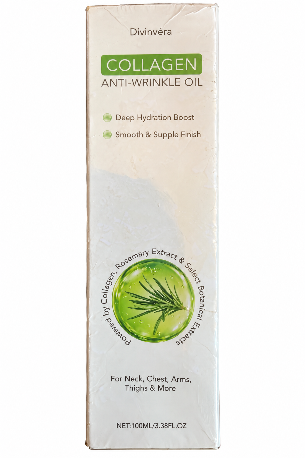 DIVINVERA COLLAGEN ANTI-WRINKLE OIL HYDRATION BOOST NECK CHEST ARMS THIGHS NEW