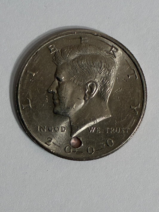 2000 KENNEDY HALF DOLLAR WITH HOLE