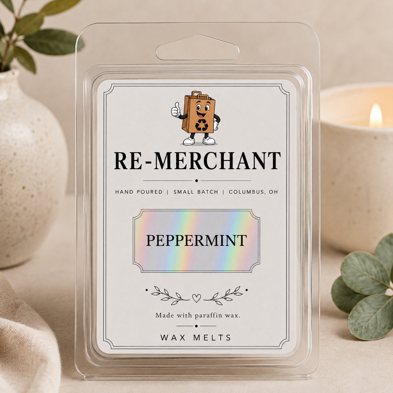 RE-MERCHANT CLAMSHELL WAX MELTS NET 2OZ