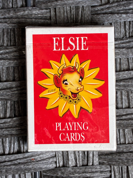 VINTAGE 1993 ELSIE COW PLAYING CARDS BORDEN INC MADE IN USA