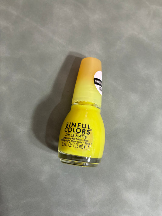 SINFUL COLORS SHEER MATTE - SEE THROUGH CITRINE
