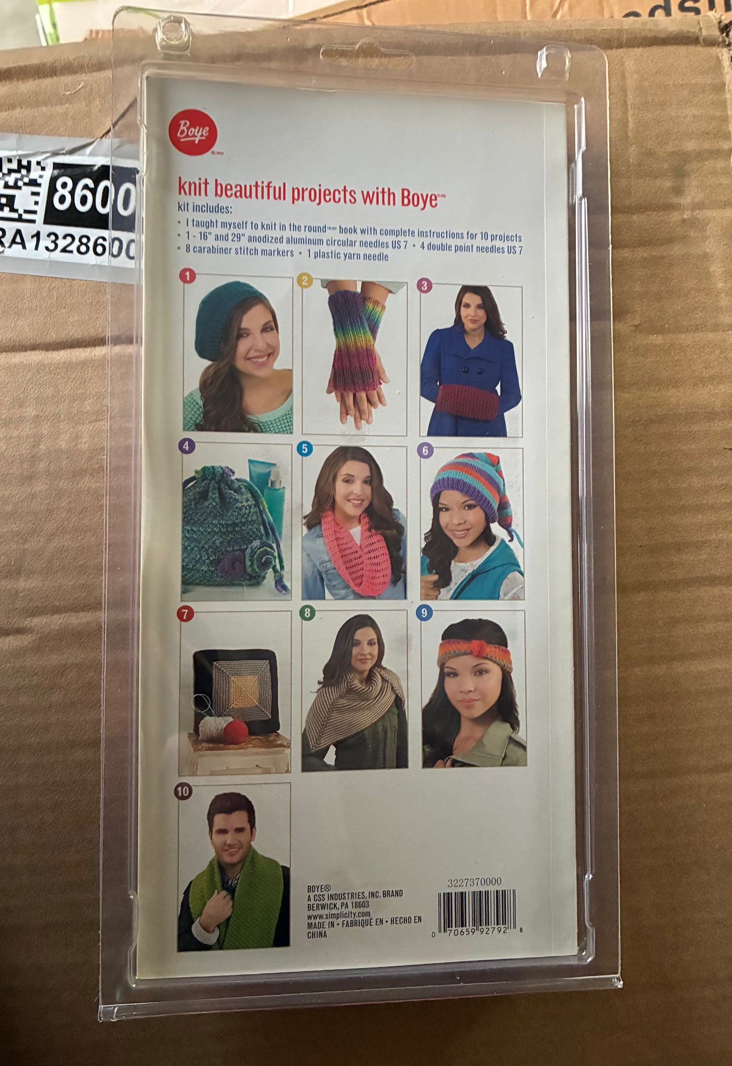 BOYE I TAUGHT MYSELF TO KNIT KIT