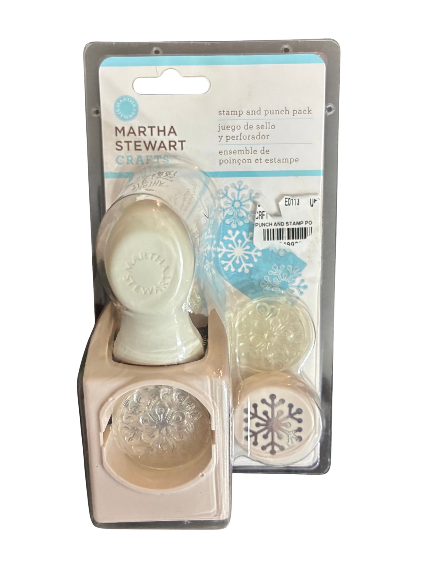 Martha Stewart Crafts Stamp and Punch Pack Snowflake Scrapbooking New