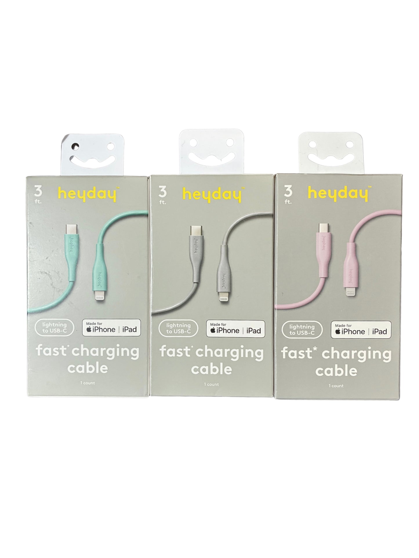 HEYDAY 3FT LIGHTNING TO USB-C FAST CHARGING CABLE