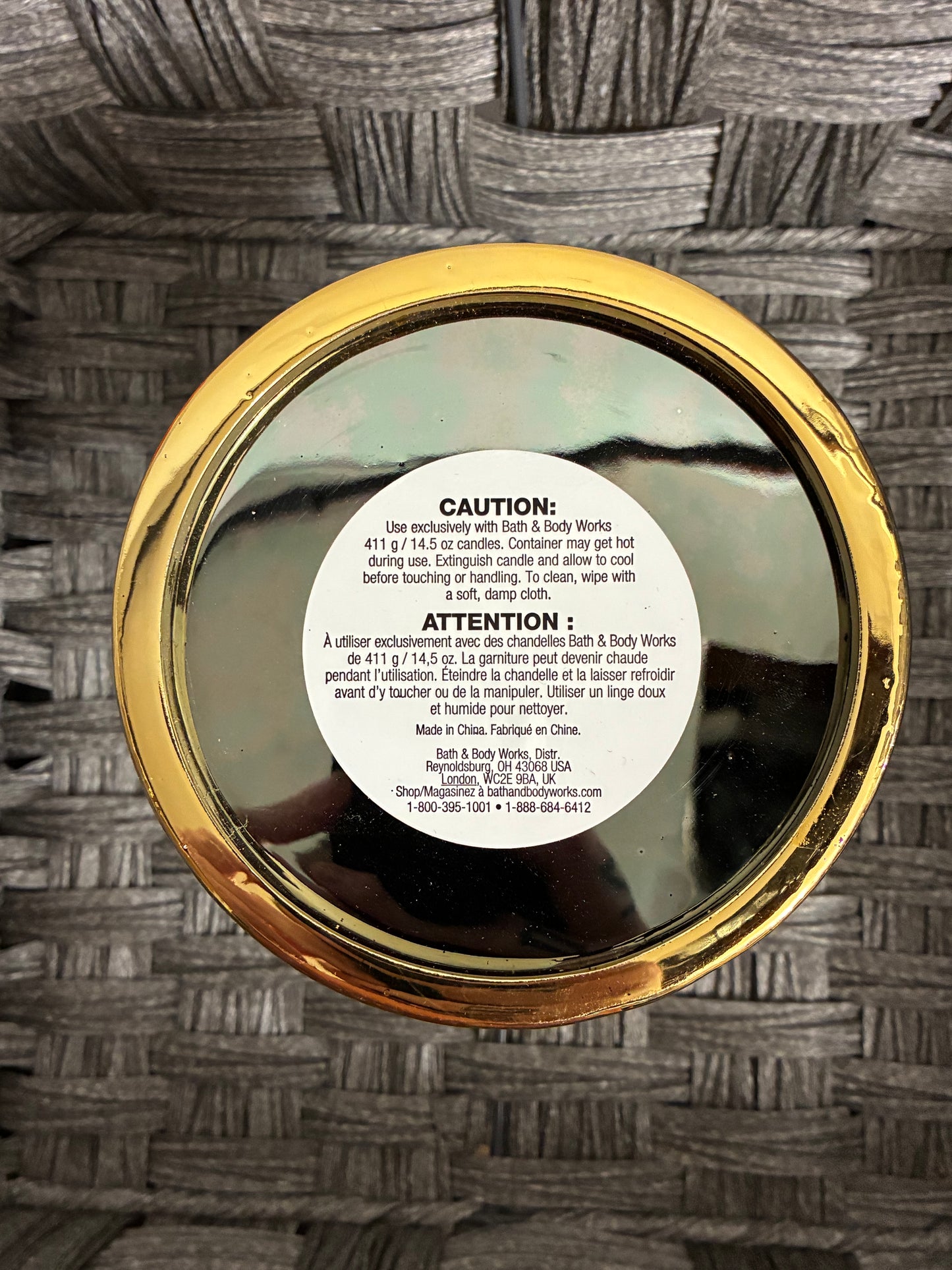 BATH AND BODY WORKS 2021 HALLOWEEN CANDLE HOLDER DRIPPING GOLD