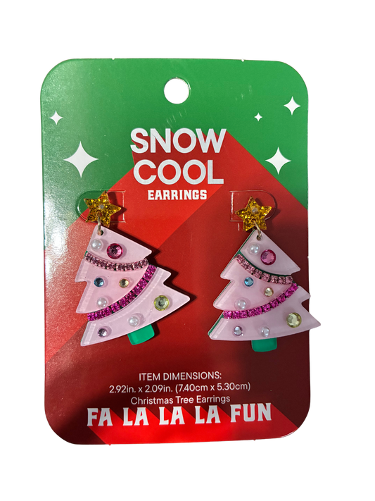 SNOW COOL EARRINGS CHRISTMAS TREE