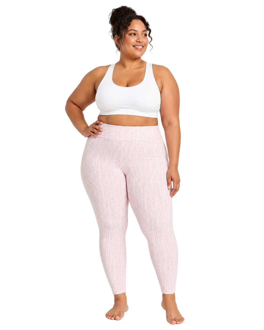 TERRA & SKY WOMEN’S PLUS HIGH WAIST ANKLE LENGTH LEGGINGS 27” INSEAM - SIZE 3X