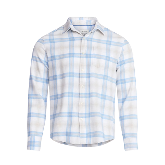 FREE ASSEMBLY MEN'S BUTTON FRONT FLANNEL SHIRT WITH LONG SLEEVES - SIZE 3XL
