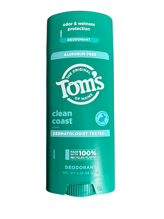 Tom’s Of Maine Clean Coast Aluminum Free 3.25OZ Deodorant
