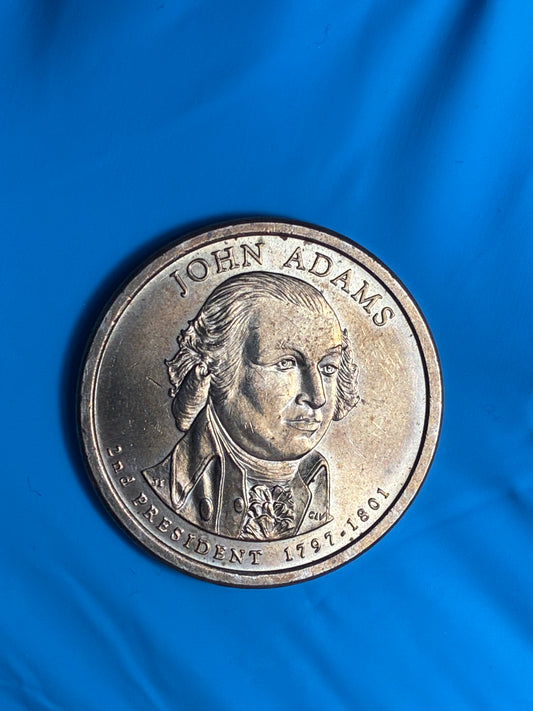 2007 P John Adam’s Dollar Coin Circulated Off Center Error